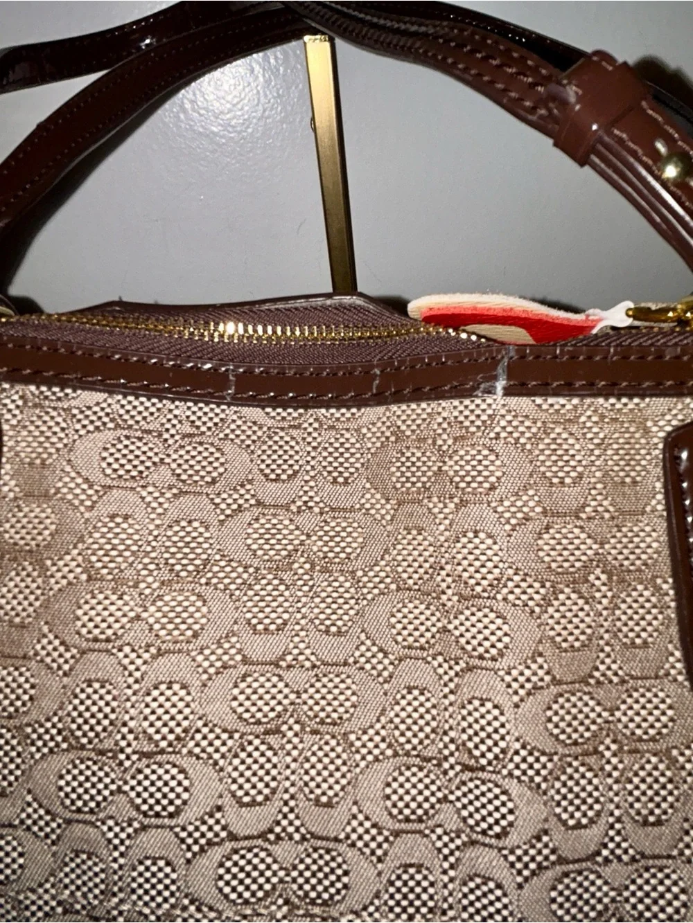 Coach Poppy Signature C Oxford Tote. Y2K Era with Original hang tags